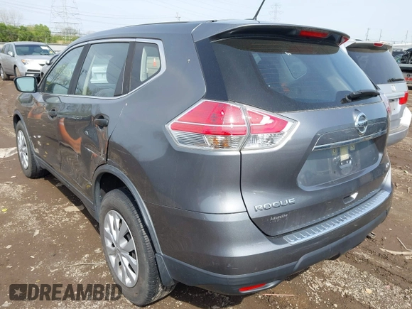 2016 Nissan Rogue S with VIN JN8AT2MV3GW143954, listed as a IAAI auction lot 42052350 with 95,793 mi miles. Bid and sale history available at carsss.com. Image 3.