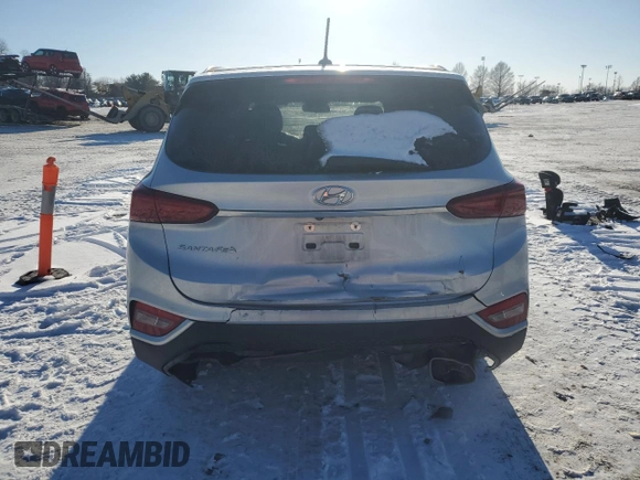 2019 Hyundai Santa Fe SE z VIN 5NMS23AD8KH117866, wystawiony jako Copart lot #45498615 z przebiegiem 70 030 mil mil oraz Szkoda całkowita • Salvage title. Historia ofert i sprzedaży dostępna na DreamBid. Obrazek 6.