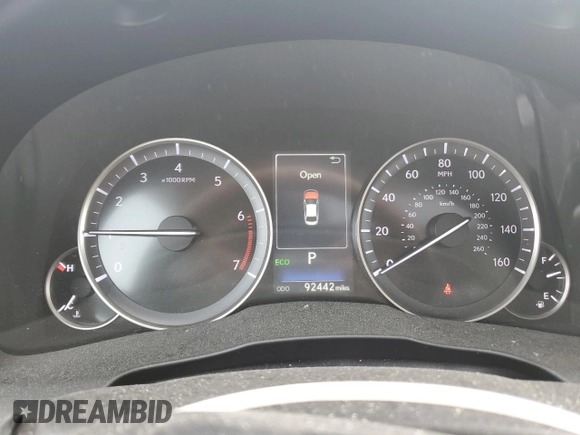 2018 Lexus ES with VIN 58ABK1GG4JU093065, listed as a Copart auction lot 54733005 with 92,442 mi miles and Clean Title. Bid and sale history available at carsss.com. Image 9.