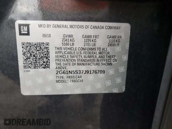 2018 Cadillac XTS Luxury with VIN 2G61N5S37J9176709, listed as a Copart auction lot 44102255 with 29,465 mi miles and Salvage Title. Bid and sale history available at carsss.com. Image 13.