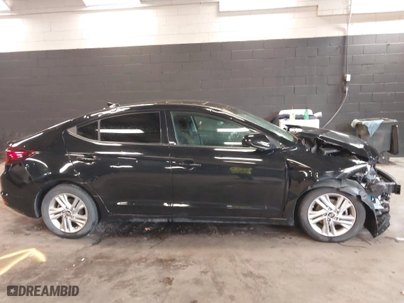 2019 Hyundai Elantra SEL with VIN 5NPD84LF1KH467449, listed as a IAAI auction lot 41693597 with 76,959 mi miles. Bid and sale history available at carsss.com. Image 12.