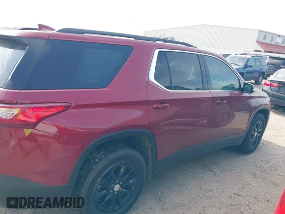 2020 Chevrolet Traverse LT Cloth with VIN 1GNERGKW1LJ220257, listed as a IAAI auction lot 42290561 with 95,801 mi miles and . Bid and sale history available at DreamBid. Image 13.