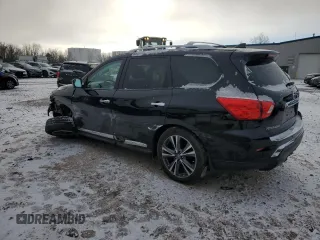 2020 Nissan Pathfinder Platinum with VIN 5N1DR2DM7LC624585, listed as a Copart auction lot 83628704 with 53,321 mi miles and Salvage Title. Bid and sale history available at carsss.com. Image 2.
