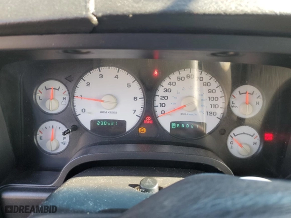 2003 Dodge Ram 1500 ST with VIN 1D7HA18D03S281910, listed as a Copart auction lot 44570535 with 230,531 mi miles and Salvage Title. Bid and sale history available at carsss.com. Image 9.