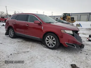 2013 Lincoln MKT with VIN 2LMHJ5FK1DBL51879, listed as a Copart auction lot 45167125 with 126,658 mi miles and Salvage Title. Bid and sale history available at DreamBid. Image 4.