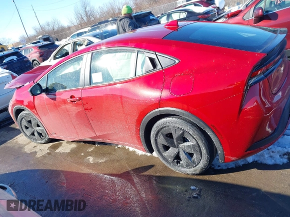 2024 Toyota Prius LE with VIN JTDADABU3R3023170, listed as a IAAI auction lot 41541285 with 128 mi miles. Bid and sale history available at carsss.com. Image 14.