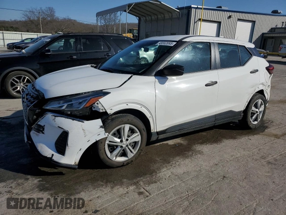 2022 Nissan Kicks S with VIN 3N1CP5BV1NL494526, listed as a Copart auction lot 48552895 with 57,648 mi miles and Non Repairable. Bid and sale history available at carsss.com. Image 1.