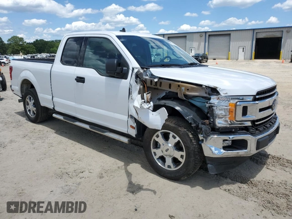 2019 Ford F-150 XL with VIN 1FTEX1CB8KKD98988, listed as a Copart auction lot 59117575 with 75,199 mi miles and Salvage title. Bid and sale history available at DreamBid. Image 4.