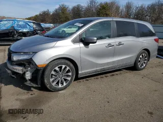 2023 Honda Odyssey EX-L with VIN 5FNRL6H63PB046105, listed as a Copart auction lot 44688525 with 23,216 mi miles and Salvage Title. Bid and sale history available at carsss.com. Image 1.