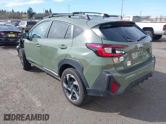2024 Subaru Crosstrek Limited with VIN 4S4GUHM6XR3800649, listed as a IAAI auction lot 41891598 with 11,034 mi miles. Bid and sale history available at carsss.com. Image 3.