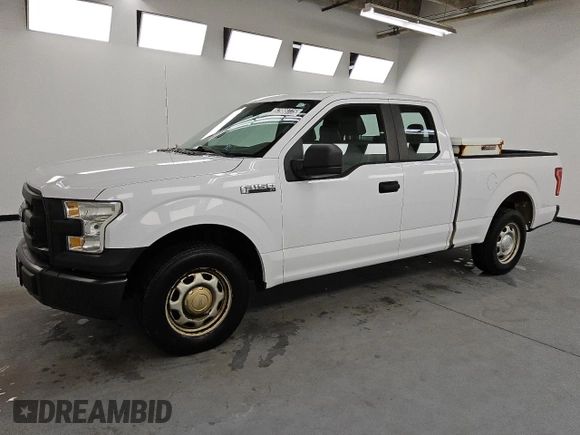 2015 Ford F-150 XL with VIN 1FTEX1C8XFKE23089, listed as a Copart auction lot 57988775 with 155,806 mi miles and Clean title. Bid and sale history available at DreamBid. Image 1.