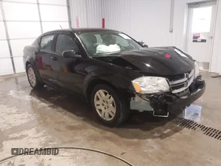 2014 Dodge Avenger SE with VIN 1C3CDZAB8EN216828, listed as a IAAI auction lot 41581761 with 177,523 mi miles. Bid and sale history available at carsss.com. Image 1.