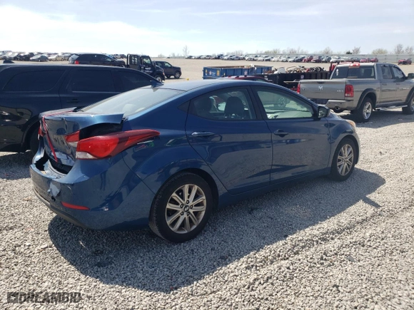 2015 Hyundai Elantra Limited with VIN KMHDH4AE6FU341704, listed as a Copart auction lot 51455675 with 134,738 mi miles and Clean Title. Bid and sale history available at carsss.com. Image 3.