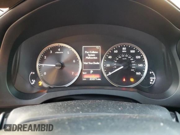 2021 Lexus IS with VIN JTHC81F24M5043624, listed as a Copart auction lot 89098095 with 23,371 mi miles and Salvage Title. Bid and sale history available at carsss.com. Image 9.