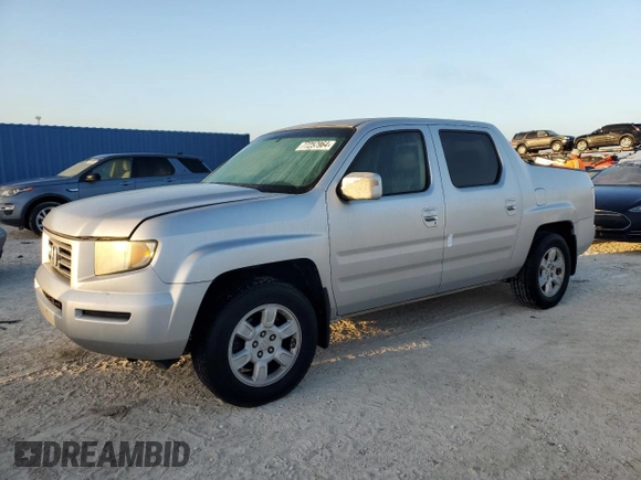 2006 Honda Ridgeline RTL with VIN 2HJYK16516H564293, listed as a Copart auction lot 77257964 with 173,856 mi miles and Salvage Title. Bid and sale history available at carsss.com. Image 1.