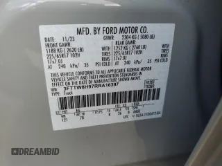 2024 Ford Maverick XLT with VIN 3FTTW8H97RRA16397, listed as a Copart auction lot 62136895 with 22,107 mi miles and Salvage title. Bid and sale history available at DreamBid. Image 12.