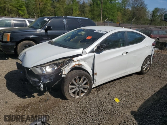 2015 Hyundai Elantra SE with VIN 5NPDH4AE7FH555616, listed as a Copart auction lot 53626195 with 162,927 mi miles and Salvage Title. Bid and sale history available at DreamBid. Image 1.