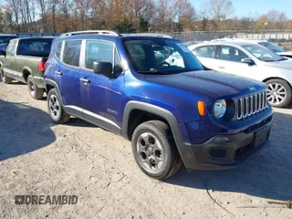 2017 Jeep Renegade Sport with VIN ZACCJBAB4HPG49795, listed as a IAAI auction lot 41017099 with 78,348 mi miles and . Bid and sale history available at carsss.com. Image 1.