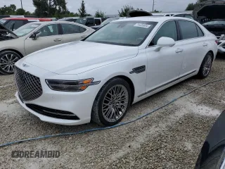 2020 Genesis G90 Ultimate with VIN KMTF54PH1LU078087, listed as a Copart auction lot 74435804 with Not Provided miles and Non Repairable. Bid and sale history available at DreamBid. Image 1.