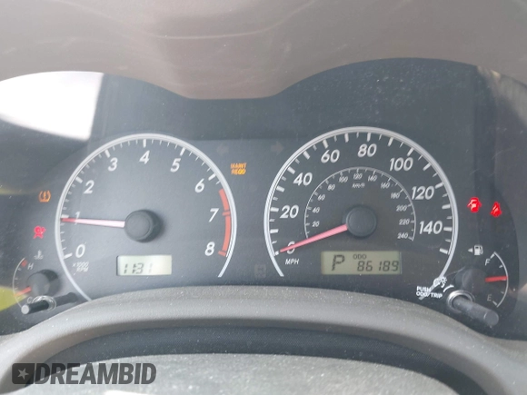 2010 Toyota Corolla with VIN 1NXBU4EE1AZ187568, listed as a IAAI auction lot 42634794 with 86,189 mi miles and . Bid and sale history available at DreamBid. Image 7.