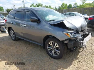 2019 Nissan Pathfinder S with VIN 5N1DR2MM0KC577754, listed as a IAAI auction lot 42166008 with Not provided miles and . Bid and sale history available at DreamBid. Image 1.