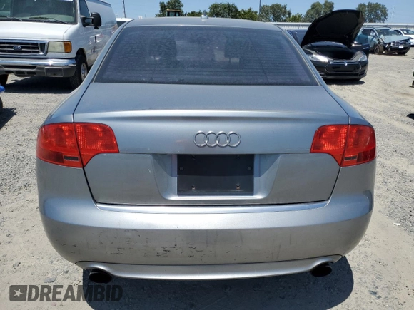2008 Audi A4 2.0T with VIN WAUAF78E58A162740, listed as a Copart auction lot 60241235 with 124,040 mi miles and Clean title. Bid and sale history available at DreamBid. Image 6.