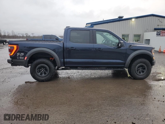 2023 Ford F-150 Raptor with VIN 1FTFW1RG0PFD16861, listed as a Copart auction lot 52928285 with 19,454 mi miles and Salvage Title. Bid and sale history available at DreamBid. Image 12.