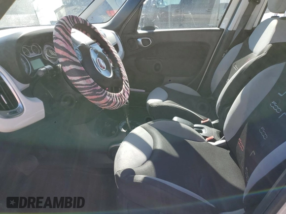 2014 FIAT 500L Pop with VIN ZFBCFAAH1EZ015571, listed as a Copart auction lot 46951065 with Not Provided miles and Salvage Title. Bid and sale history available at DreamBid. Image 7.