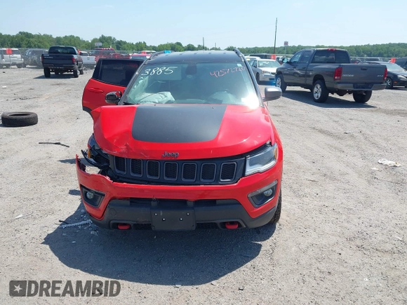 2019 Jeep Compass Trailhawk с VIN 3C4NJDDB1KT793885, выставлен на аукционе IAAI как лот 42572720 с пробегом 41 506 миль миль и . История ставок и продаж доступна на DreamBid. Изображение 11.