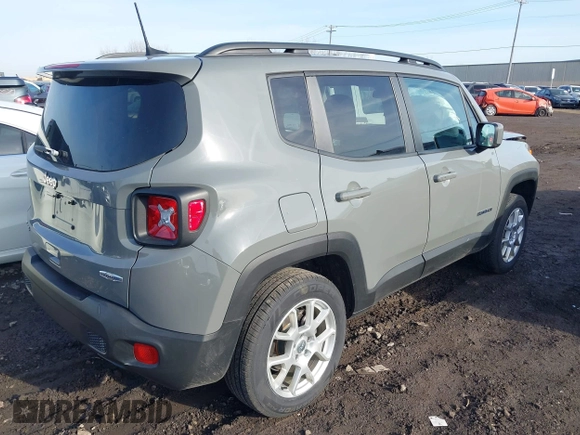 2021 Jeep Renegade Latitude with VIN ZACNJDBB3MPN22076, listed as a IAAI auction lot 41803167 with 37,232 mi miles and . Bid and sale history available at DreamBid. Image 4.