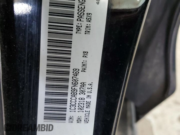 2015 Chrysler 200 Limited with VIN 1C3CCCAB9FN607469, listed as a Copart auction lot 48058045 with 210,289 mi miles and Salvage Title. Bid and sale history available at DreamBid. Image 12.