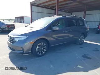 2024 Honda Odyssey EX-L with VIN 5FNRL6H65RB069145, listed as a IAAI auction lot 42120381 with 15,207 mi miles and . Bid and sale history available at DreamBid. Image 19.