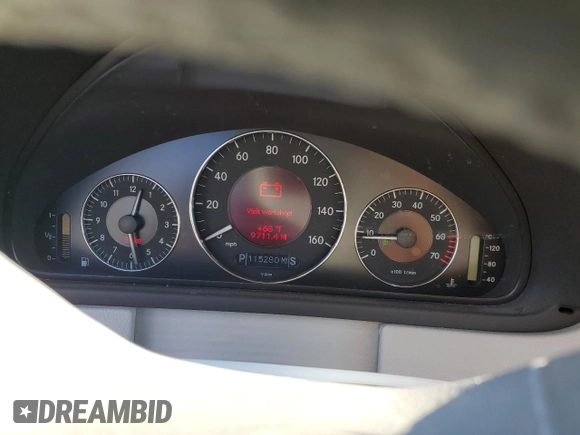 2005 Mercedes-Benz CLK 500 with VIN WDBTK75G55T041461, listed as a Copart auction lot 49849125 with 115,280 mi miles and Salvage title. Bid and sale history available at DreamBid. Image 9.