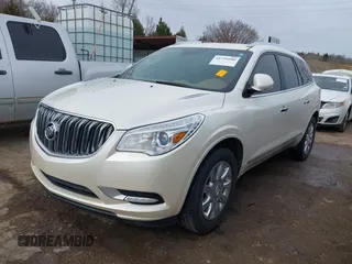 2014 Buick Enclave Leather with VIN 5GAKRBKD6EJ343148, listed as a IAAI auction lot 41710180 with 88,685 mi miles and . Bid and sale history available at DreamBid. Image 19.