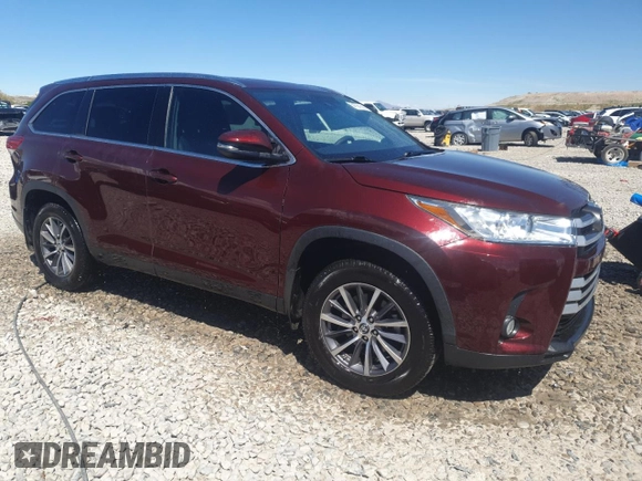 2019 Toyota Highlander SE z VIN 5TDJZRFH2KS988314, wystawiony jako Copart lot #54784145 z przebiegiem 57 851 mil mil oraz Szkoda całkowita • Salvage title. Historia ofert i sprzedaży dostępna na DreamBid. Obrazek 4.