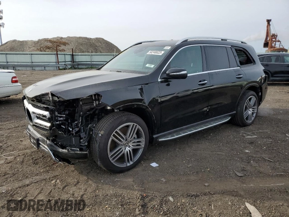 2022 Mercedes-Benz GLS 450 with VIN 4JGFF5KE4NA710045, listed as a Copart auction lot 50248833 with 1,642 mi miles and . Bid and sale history available at DreamBid. Image 1.