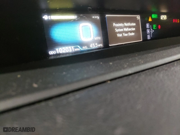 2016 Toyota Prius Two with VIN JTDKBRFU5G3515151, listed as a Copart auction lot 48610425 with 10,203 mi miles and Salvage Title. Bid and sale history available at carsss.com. Image 9.