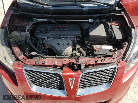 2009 Pontiac Vibe GT with VIN 5Y2SR67059Z410910, listed as a Copart auction lot 62497825 with 180,431 mi miles and Clean title. Bid and sale history available at DreamBid. Image 11.