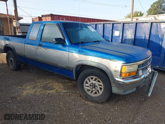 1993 Dodge Dakota with VIN 1B7GL23Y8PS210332, listed as a IAAI auction lot 41875038 with 215,599 mi miles. Bid and sale history available at carsss.com. Image 1.