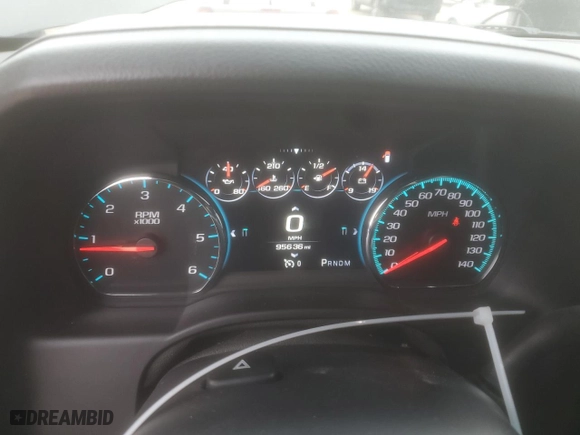 2016 Chevrolet Suburban LTZ with VIN 1GNSKJKC9GR467026, listed as a Copart auction lot 43915255 with 95,636 mi miles and Salvage Title. Bid and sale history available at carsss.com. Image 9.