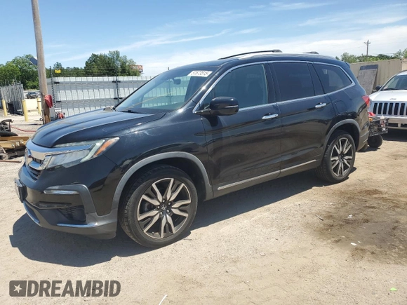 2019 Honda Pilot Elite with VIN 5FNYF6H07KB071046, listed as a Copart auction lot 57673515 with 62,835 mi miles and Salvage title. Bid and sale history available at DreamBid. Image 1.