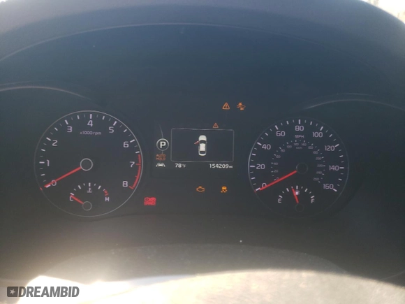 2017 Kia Optima SX Limited with VIN 5XXGV4L20HG147594, listed as a Copart auction lot 43977095 with 154,209 mi miles and Salvage Title. Bid and sale history available at carsss.com. Image 9.