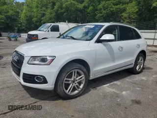 2015 Audi Q5 Premium Plus with VIN WA1LFAFPXFA093161, listed as a Copart auction lot 56824935 with 124,365 mi miles and Clean title. Bid and sale history available at DreamBid. Image 1.