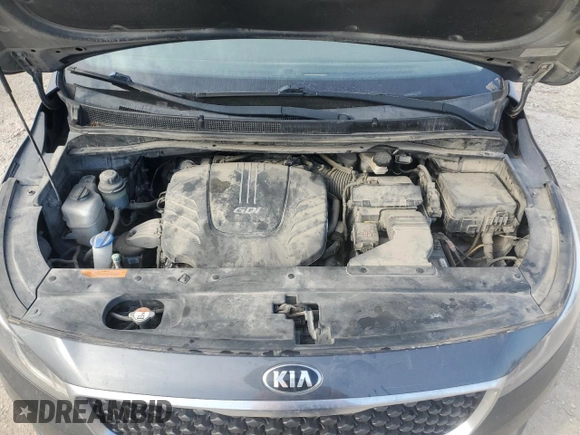 2017 Kia Sedona EX with VIN KNDMC5C18H6334313, listed as a Copart auction lot 86883544 with 153,944 mi miles and Salvage Title. Bid and sale history available at DreamBid. Image 12.