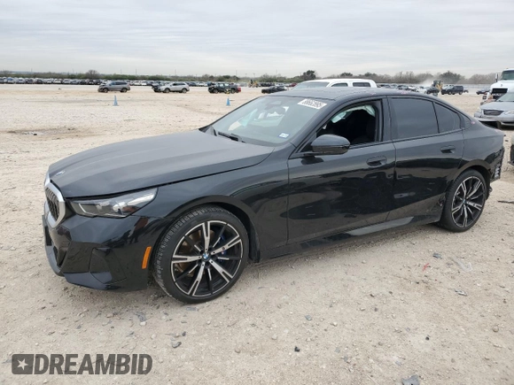 2024 BMW 5 Series 530i with VIN WBA43FJ0XRCR73485, listed as a Copart auction lot 88662895 with 9,405 mi miles and Salvage Title. Bid and sale history available at carsss.com. Image 1.