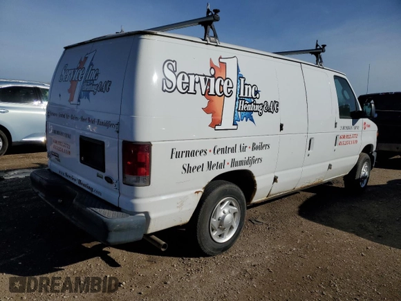 2011 Ford Econoline Cargo Commercial with VIN 1FTNE1EW0BDB08172, listed as a Copart auction lot 42065125 with 204,301 mi miles and Clean Title. Bid and sale history available at DreamBid. Image 3.