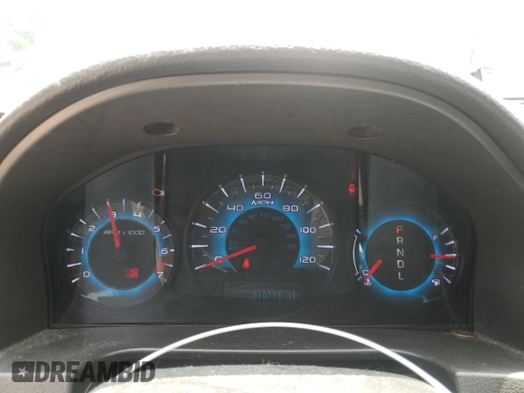 2010 Ford Fusion SE with VIN 3FAHP0HA4AR387638, listed as a Copart auction lot 60649585 with 210,779 mi miles and Salvage title. Bid and sale history available at DreamBid. Image 9.