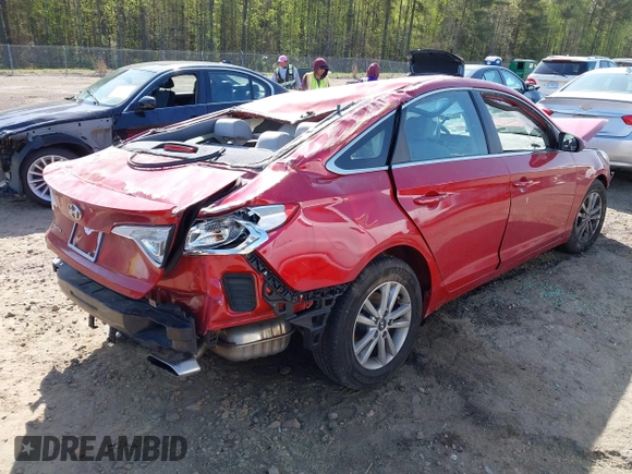 2017 Hyundai Sonata SE with VIN 5NPE24AF3HH450511, listed as a IAAI auction lot 41931105 with 22,624 mi miles. Bid and sale history available at carsss.com. Image 4.