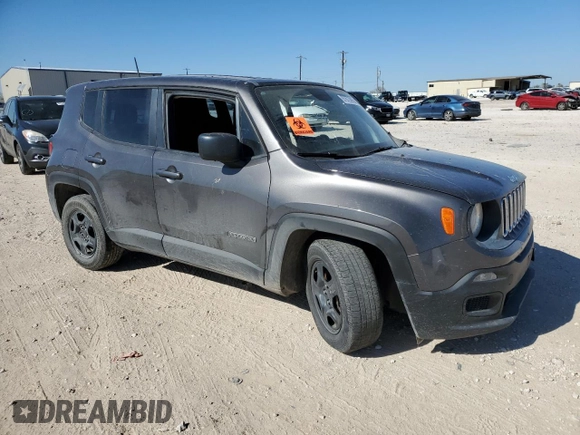 2018 Jeep Renegade Sport with VIN ZACCJAAB8JPG97428, listed as a Copart auction lot 87673395 with 91,391 mi miles and Salvage Title. Bid and sale history available at DreamBid. Image 4.