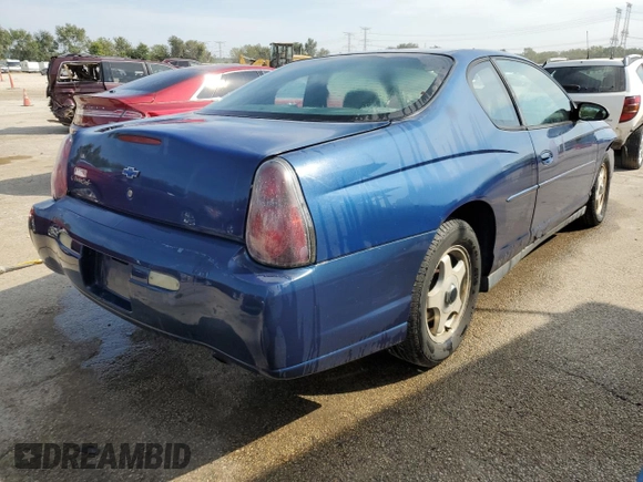 2004 Chevrolet Monte Carlo LS with VIN 2G1WW12E949318940, listed as a Copart auction lot 71954674 with 209,234 mi miles and Salvage Title. Bid and sale history available at carsss.com. Image 3.